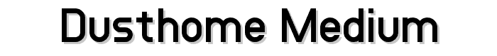 DustHome Medium font
